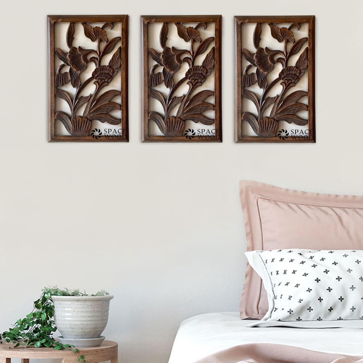 Space Wood Wall Hanging Panel | Wooden Wall Decorative Frame For Living Room | Mdf Wall Decor Wooden Frame For Home,14X8.5 Inche